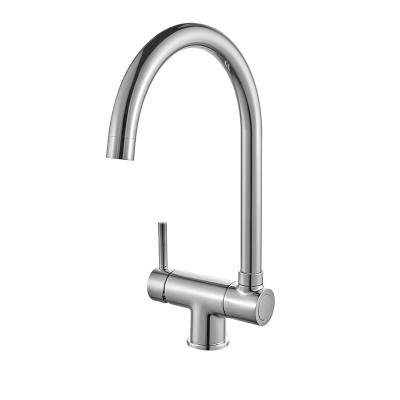Folding down sink mixer