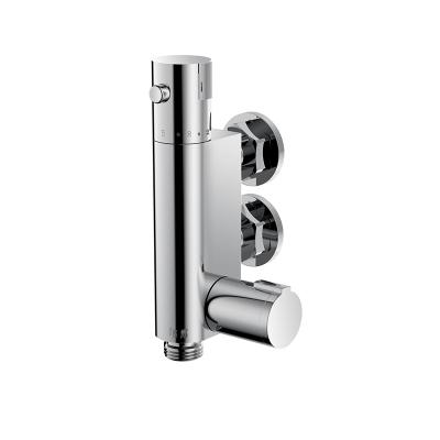 Vertical thermostatic shower valve