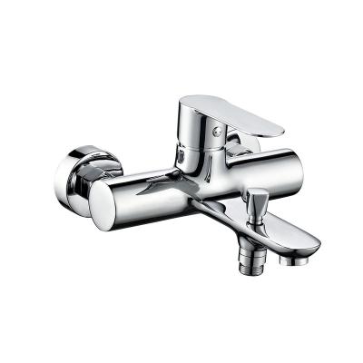 Single lever bath shower faucet
