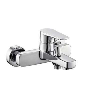 Single lever bath shower faucet