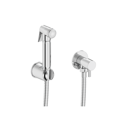 Round Douche Shower Spray Kit with Shut-Off